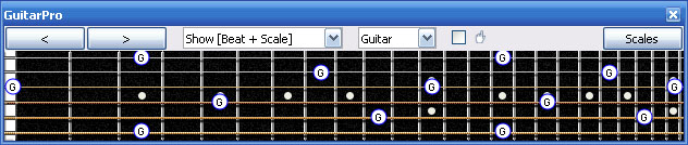 GuitarPro6 G natural octaves