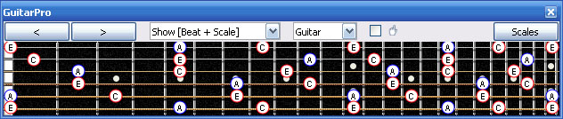 GuitarPro6 A minor arpeggio