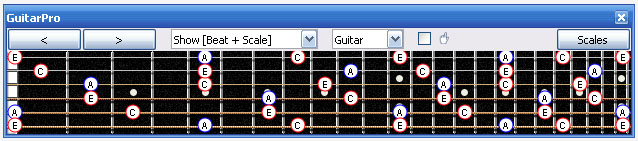 GuitarPro6 fingerboard