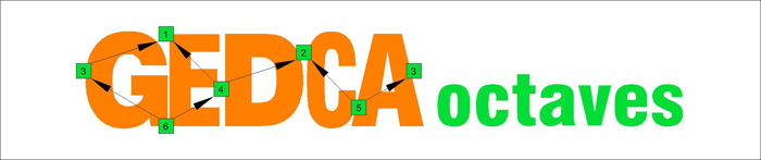 GEDCA octaves logo