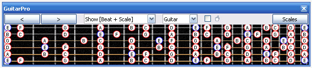 GuitarPro6 fingerboard