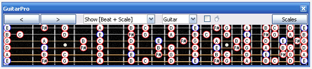 GuitarPro6 fingerboard