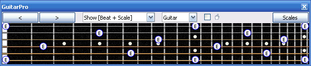 GuitarPro6 E natural octaves