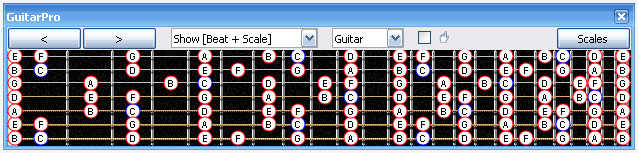 GuitarPro 6 fingerboard