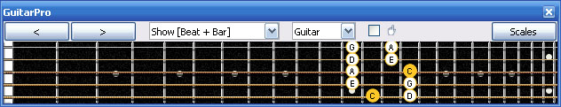 GuitarPro6 5Z3 box shape at 12