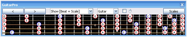 GuitarPro6 fingerboard