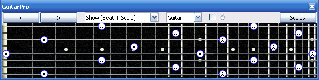 GuitarPro6 A natural octaves