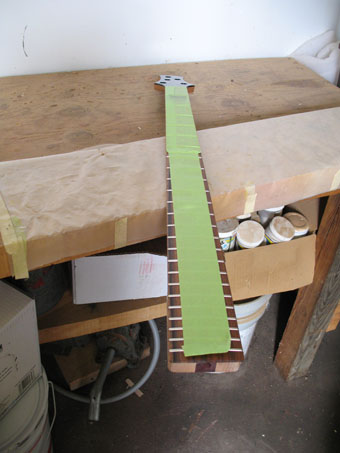 Masking fingerboard