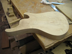 Rough maple body