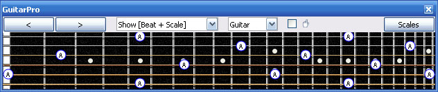 GuitarPro6 A natural octaves