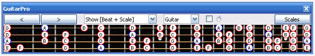 AGEDC4BASS A natural minor scale