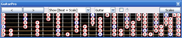 GuitarPro6 fingerboard