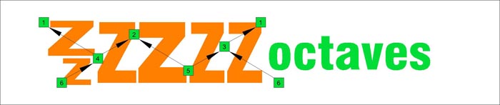 ZZZZZZ octaves logo