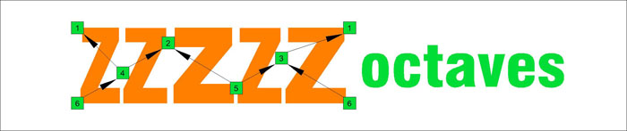 ZZZZZ octaves logo