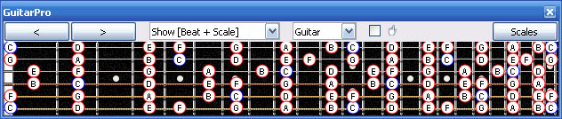 GuitarPro6 C baritone tuning