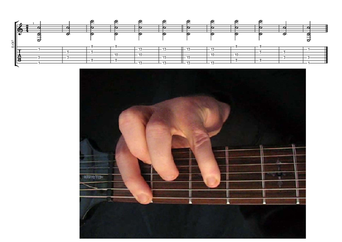 C natural octaves TAB pdf