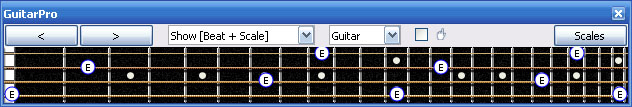 GuitarPro6 E natural octaves