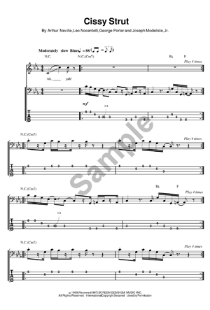 cissy strut sheet music pdf