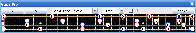 GuitarPro6 E minor arpeggio