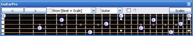 GuitarPro6 C natural octaves