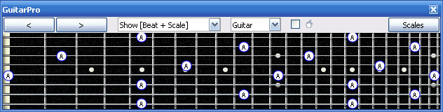 GuitarPro6 A natural octaves