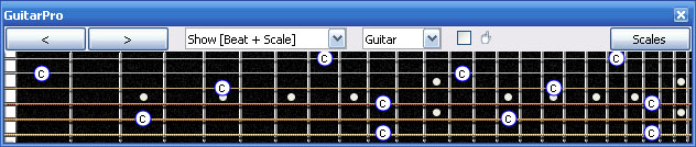 GuitarPro6 C natural octaves