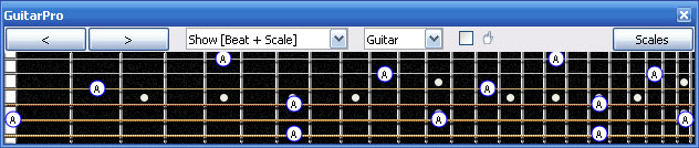 GuitarPro6 A natural octaves