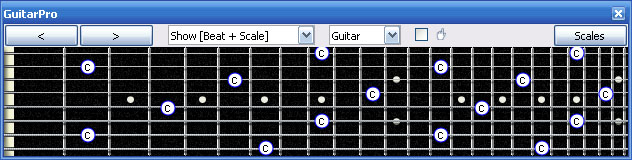 GuitarPro6 C natural in Meshuggah's 8 string tuning