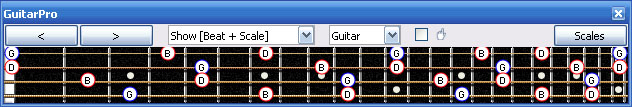 GuitarPro6 G major arpeggio