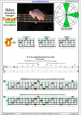 CAGED4BASS B diminished arpeggio 2D* box shape pdf