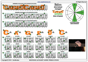 CAGED4BASS B diminished arpeggio box shapes pdf
