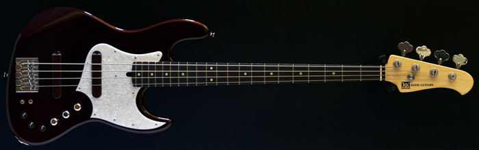 Xotic XJ-1T 4 bass, Black Cherry, Rosewood fretboard