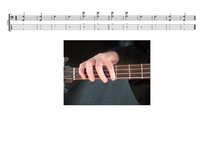 GEDCA4BASS G natural octaves TAB pdf