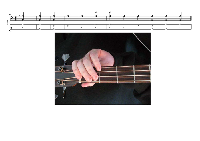 AGEDC4BASS A natural octaves TAB pdf