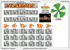 BAGED octaves C major scale box shapes pdf