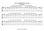 BAGED octaves C major arpeggio box shapes GuitarPro6 TAB pdf