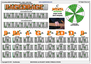 BAGED octaves C major scale 3nps box shapes pdf