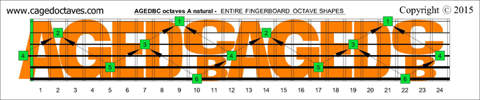 AGEDBC octaves fingerboard : A natural octaves