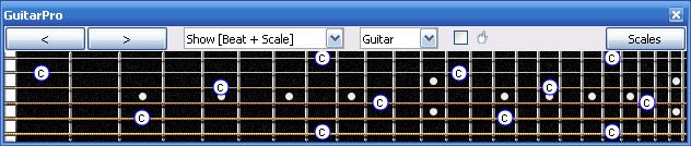 GuitaPro6 C natural octaves