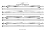 DCAGE octaves D dorian mode 3nps box shapes TAB pdf
