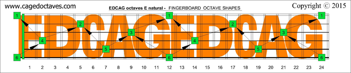EDCAGoctaves fingerboard : E natural octaves