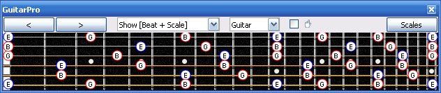 GuitarPro6 E minor arpeggio