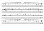 BAGED octaves C major arpeggio (3nps) box shapes TAB pdf