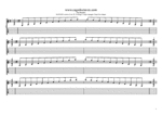 BAF#GED octaves C major arpeggio (3nps) box shapes TAB pdf