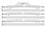 C major arpeggio (8-string: Drop E) box shapes TAB pdf