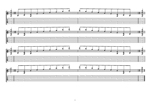 8-string:Drop E - D minor arpeggio (3nps) box shapes TAB pdf