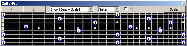 GuitarPro6 E natural octaves