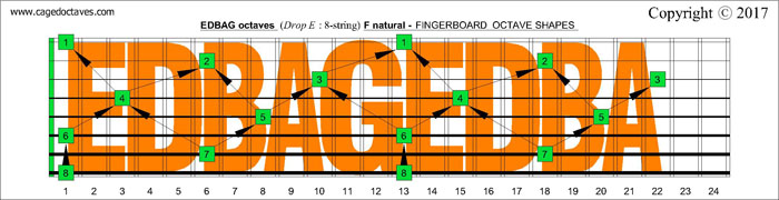 EDBAG octaves fingerboard : F natural octaves