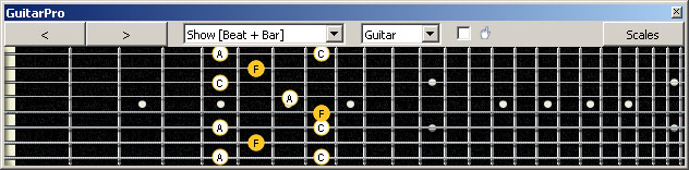GuitarPro6 (8-string: Drop E) F major arpeggio : 7B5B2 box shape pdf