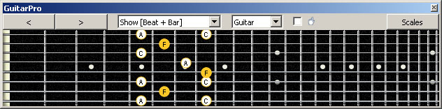 GuitarPro6 (8-string: Drop E) F major arpeggio : 7B5B2 box shape pdf